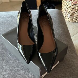 Vince Camuto Black Patent Leather Heels